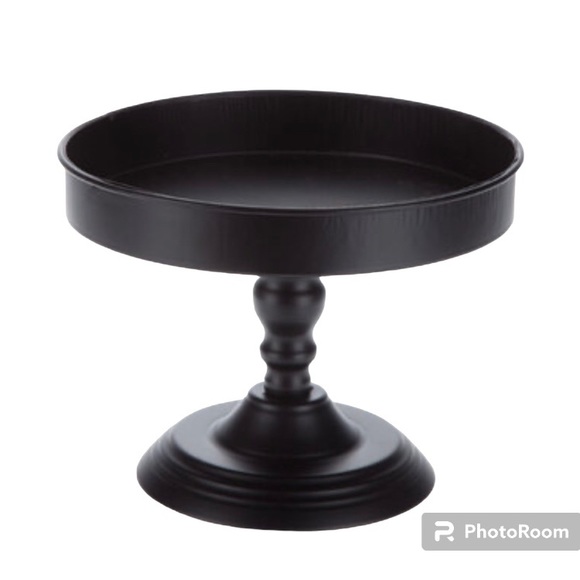 Hobby Lobby Other - Hobby Lobby, Small Black Round Metal Pedestal. EUC!